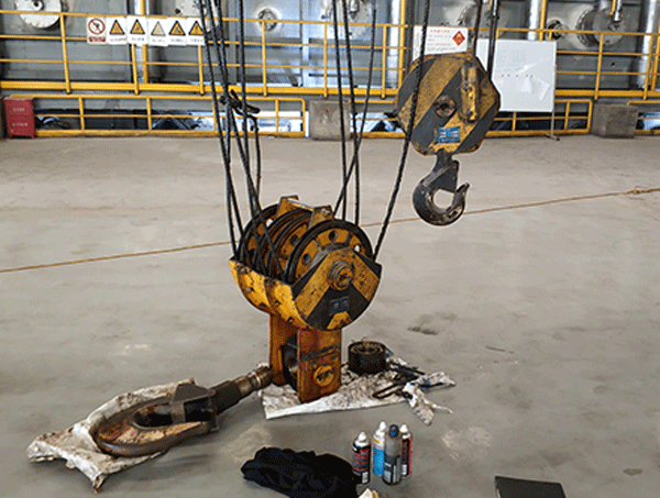 福欣鋼廠吊具無損檢測